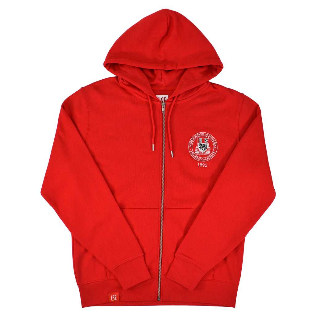 Lyon Tartan Crest Zipper Hoodie - Half Of Me Style
