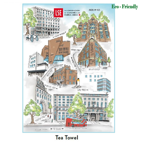 Tea towel LSE map.