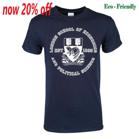 Organic Crest T-Shirt Navy