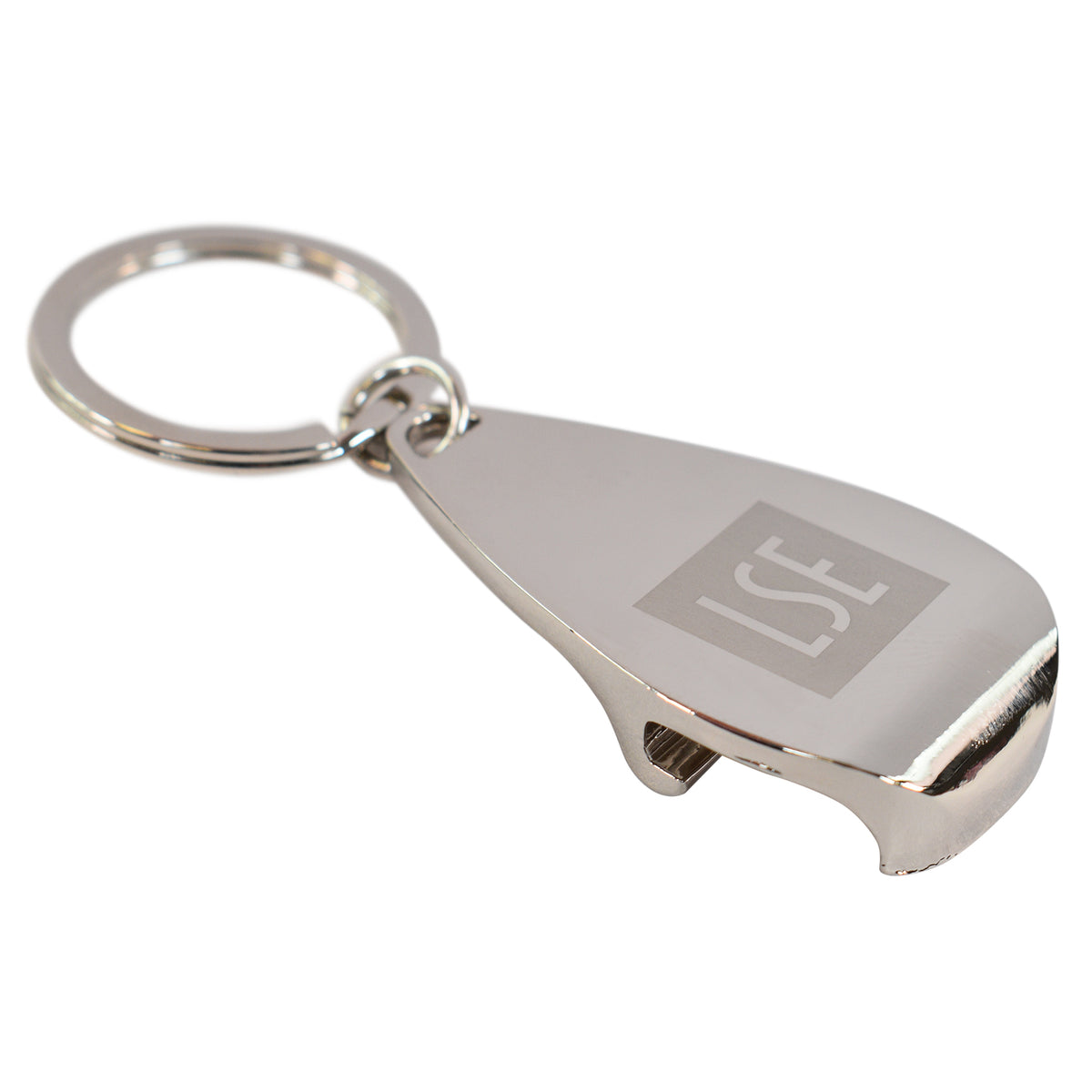 Bottle Opener Keychain Silver