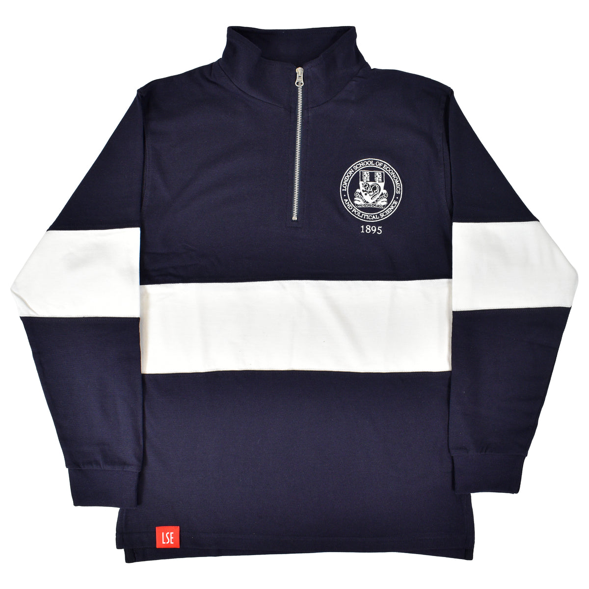 Panelled 1/4 Zip Neck Top