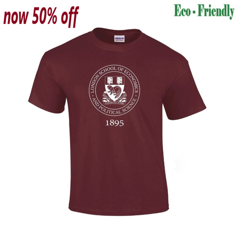 Organic 1895 Circle Burgundy T-Shirt