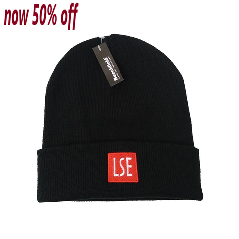 LSE Logo Beanie Hat - Black