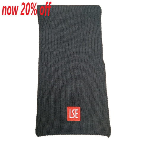 LSE Logo Charcoal Scarf