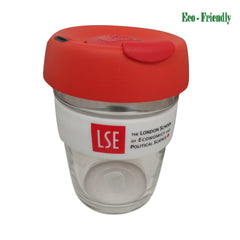 LSE Logo Reusable Glass Keep Cup / red or black