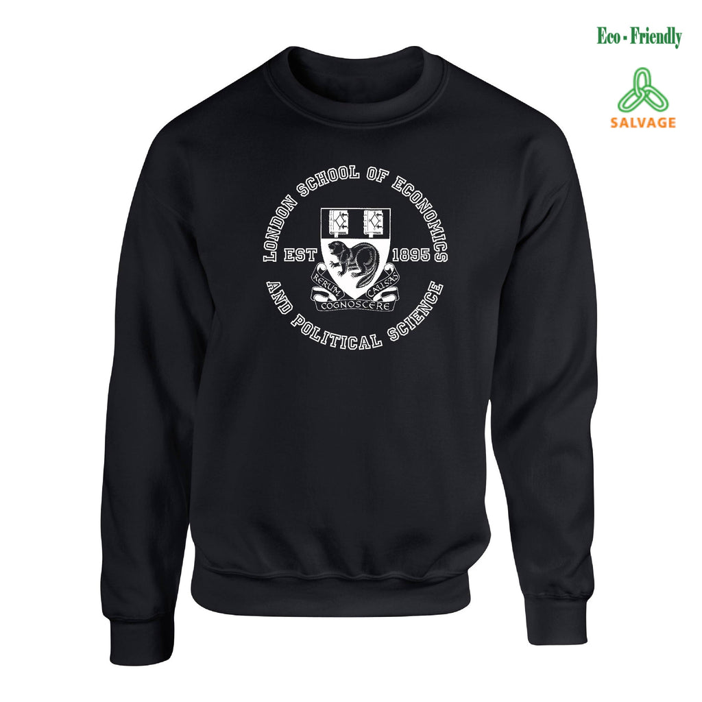 LSE Crest Salvage Sweatshirt (Black/Melange Black/ Melange Navy)