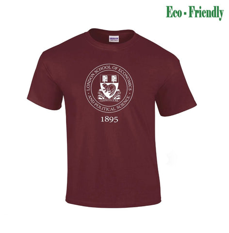 Organic 1895 Circle Burgundy T-Shirt