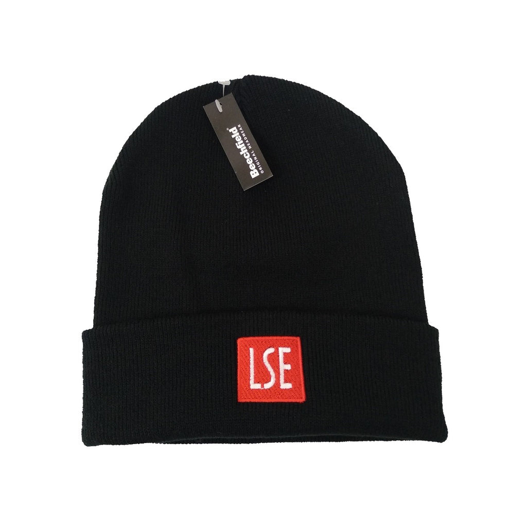 LSE Logo Beanie Hat - Black